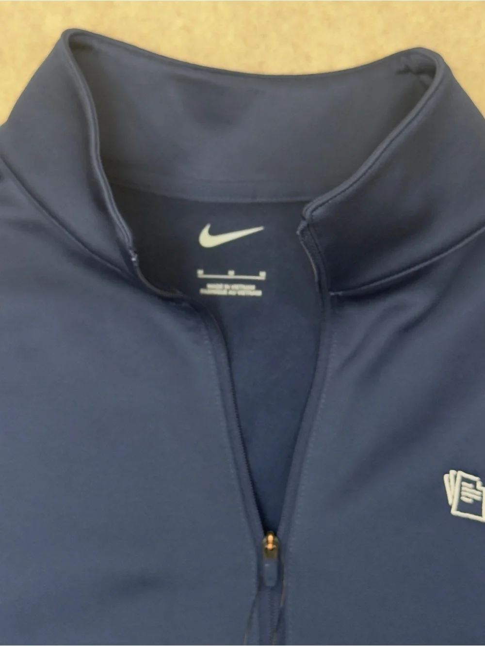 Nike NKAH6260 Ladies Therma-FIT Full-Zip Fleece - Midnight Navy with DMS embd